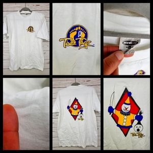 3 Vintage Single Stitch TOE TAGZ Brand New Line USA WIDE COLLAR T-SHIRT Tees